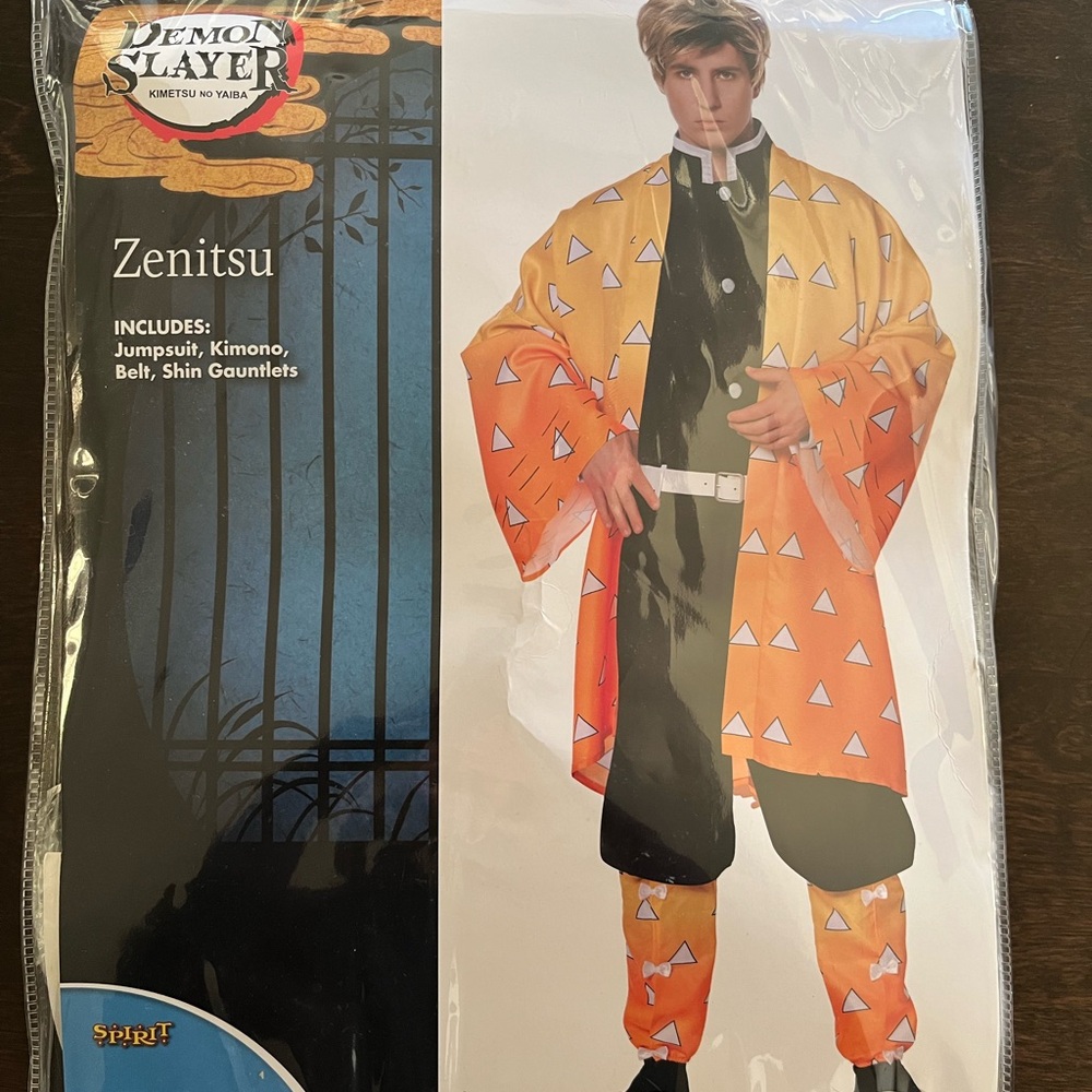 Spirit Zenitsu mens Costume - Yellow and Black